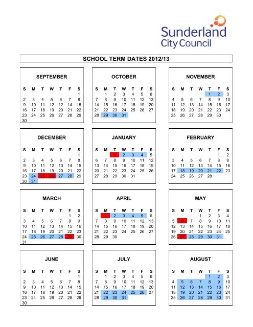 SCHOOL TERM DATES 2012/13 - North View School