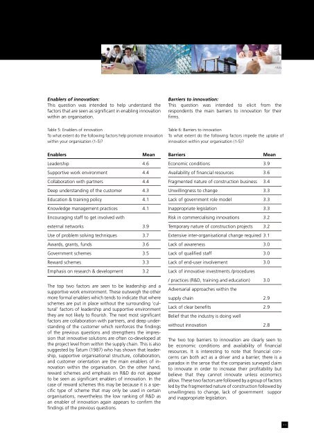 Innovation in Construction A Project Life Cycle Approach