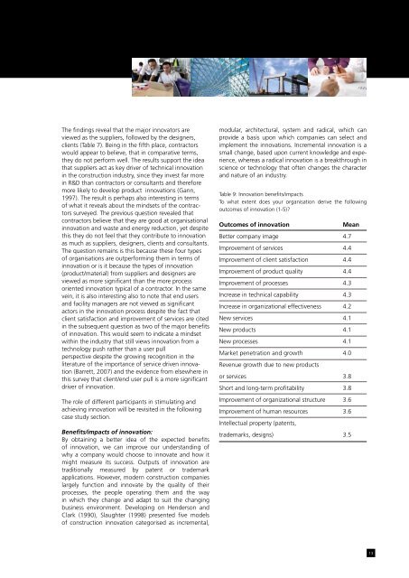 Innovation in Construction A Project Life Cycle Approach