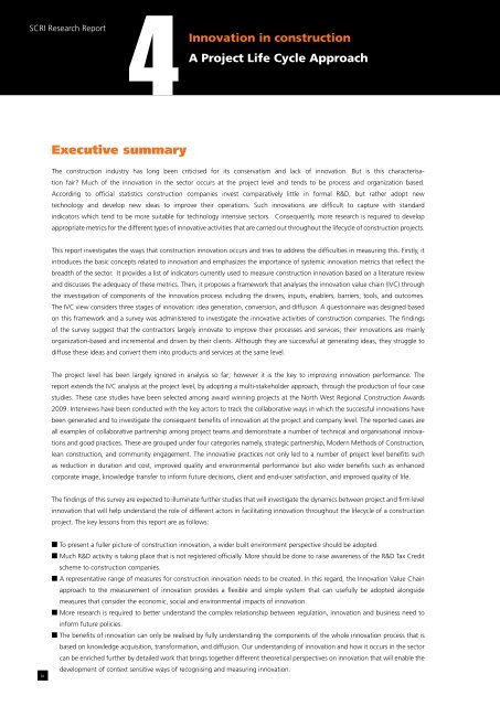 Innovation in Construction A Project Life Cycle Approach