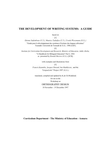1997 The Development of Writing Systems - A Guide.pdf