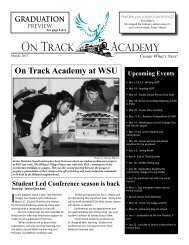 ON TRACK ACADEMY - Spokane Public Schools