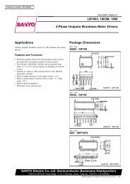 SANYO Electric Co.,Ltd. Semiconductor Bussiness ... - Datasheets