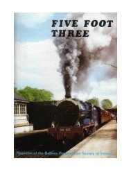 Five Foot Three Number 34 - Railway Preservation Society of Ireland