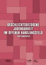 geschlechtsbezogene jugendarbeit im offenen handlungsfeld - VOJA