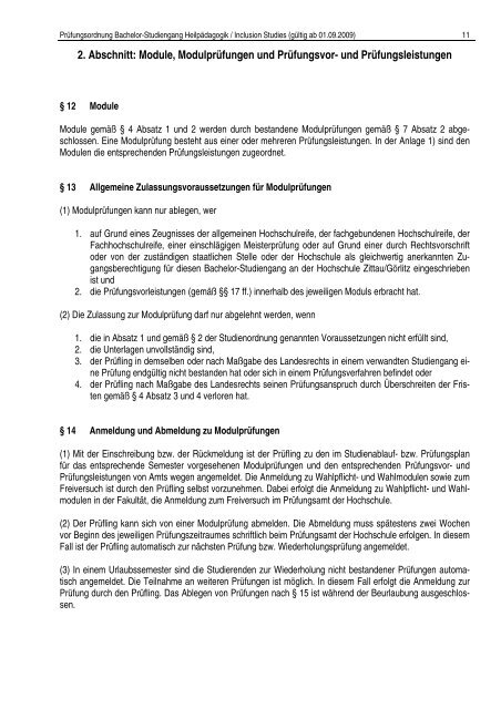 Diploma Supplement - Hochschule Zittau/Görlitz