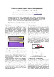 Characterization of a surface dielectric barrier discharge