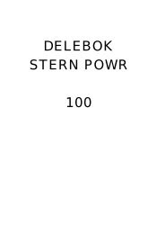 DELEBOK STERN POWR 100 - kd trading marin as