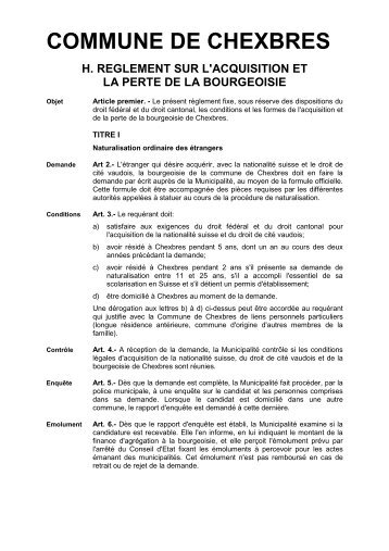 COMMUNE DE CHEXBRES - Communal.ch