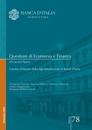 Questioni di Economia e Finanza - Banca d'Italia