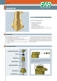 FAR 2250 Deaerator - Alma-valves.ie