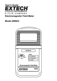 User's Guide Electromagnetic Field Meter Model 480823 - Extech ...