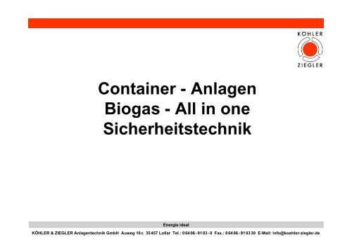 Innovative KWK-Anlagentechnik fÃ¼r den Einsatz von Bioenergie