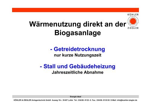 Innovative KWK-Anlagentechnik fÃ¼r den Einsatz von Bioenergie