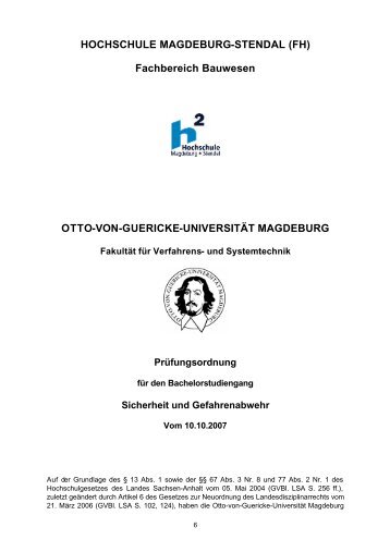 Fachbereich Bauwesen OTTO-VON-GUERICKE-UNIVERSITÄT ...