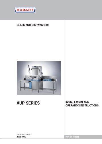 PREMAX AUP Install & Operations Manual.pdf - Hobart Food ...