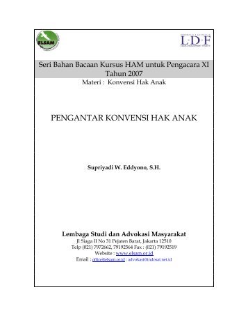 Konvensi Hak Anak: Pengantar - Elsam