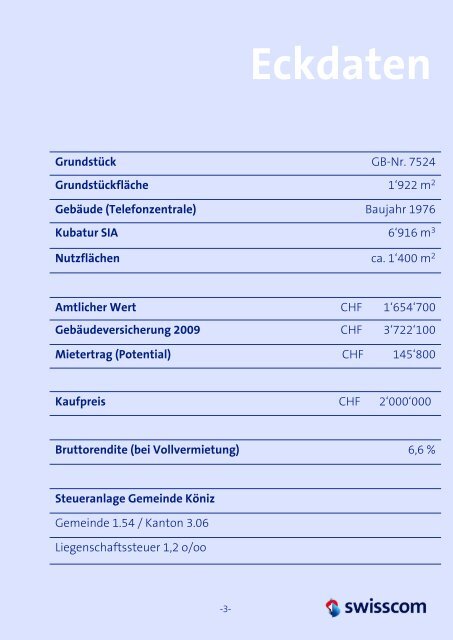 Verkauf: Gewerbe- Büroliegenschaft in Niederwangen mit 1400 m2