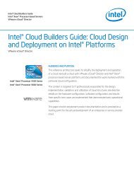 VMware vCloud Director - Intel Cloud Builders Guide