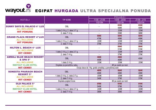 EGIPAT â¢ HURGADA - Wayout