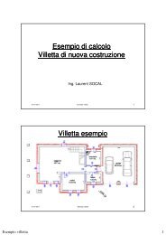 Esempio di calcolo per una villetta - Ordine degli Ingegneri della ...