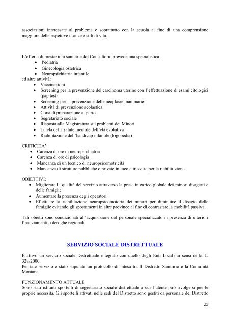 PAD Distretto n. 5 - Azienda USL Rieti