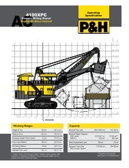 P&H 4100XPC AC Operating Specification - P&H MinePro Services