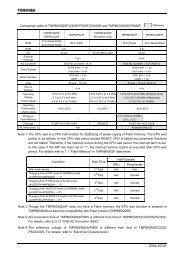 TMP86CM25A/FM25 datasheet - Toshiba