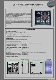 LIS - 4: TASTIERA COMANDO STABILIZZATORI - 3b6.it