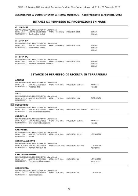 LVI-2 - Unmig - Ministero dello Sviluppo Economico