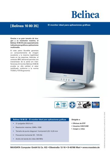 [Belinea 10 80 35] - ECT GmbH