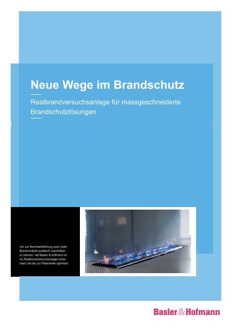 Kompetenzprofil Brandschutz - Basler & Hofmann
