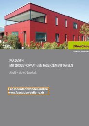 Fibrecem-GroÃŸformatige Platten - Fassadenverkleidung