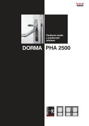 PHA 2500 DORMA - dortechnik.cz