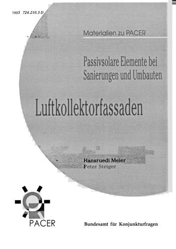 Luftkollektorfassaden - Energie.ch