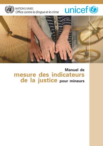 Manuel de mesure des indicateurs de la justice pour mineurs