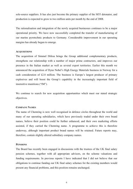 PDF format - Chemring Group PLC