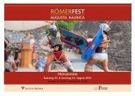 Programm (PDF) - Römerfest Augusta Raurica