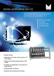 DIGITAL MODULATOR DM-102 INTEGRATION OF ANALOG ... - Alcad