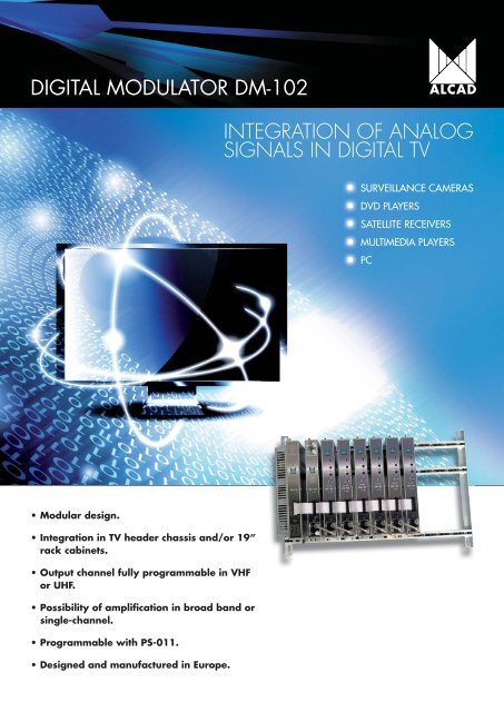 DIGITAL MODULATOR DM-102 INTEGRATION OF ANALOG ... - Alcad