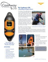 The CastAway- CTD with profiling and analysis software (S13-03)