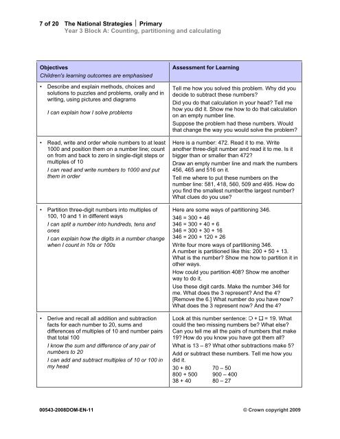 Year 3 Block A: - Suffolk Learning