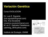 Variación Genética - Instituto de Ecología