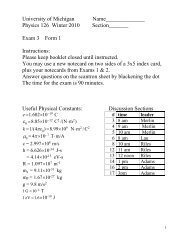 Midterm 3 - University of Michigan