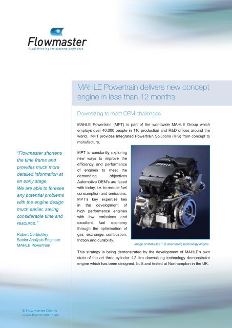 MAHLE Powertrain delivers new concept engine in less than 12 ...