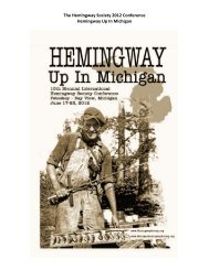 2012 Up In Michigan, Petoskey-Bay View, Michigan - Hemingway ...