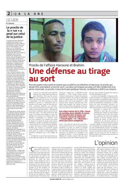 Fr-23-07-201 - Algérie news quotidien national d'information