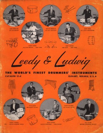 1953-A Leedy & Ludwig Drum Catalog Copyright ... - drumarchive.com