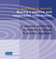 Business in society Making a positive and responsible contribution A ...