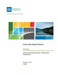 Cultus Lake Park Sanitary Sewer Infrastructure Assessment